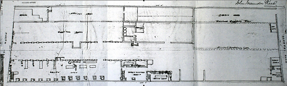 Plan of the Regent Iron and Brass Foundry, 1870