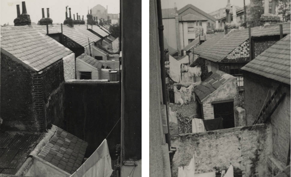 Back yards in Over Street, taken by the Brighton Borough Surveyor. Image courtesy of the Royal Pavilion, Libraries and Museums, Brighton and Hove